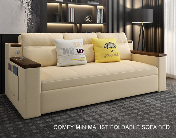 Space-saving Multi-purpose living Room Furniture Modern fabric folding sofa bed