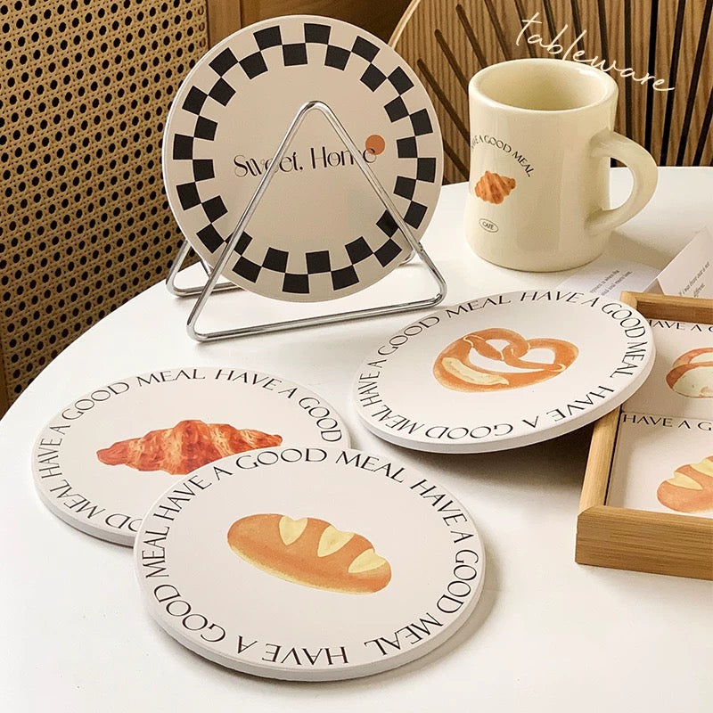 Bread Series Ceramic Heat-Resistant Pot Mat