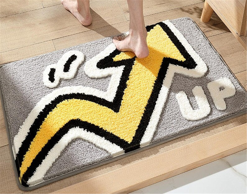 Super Soft Tufted Non-Slip Bath Mat 40x60cm/50x80cm, Tufting Handmade Washable Bath Mat,Door Mat For Bathroom, Design Bathroom,Home Entrance