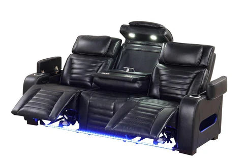 Tokyo Black 3-Piece Power Reclining Living Room Set