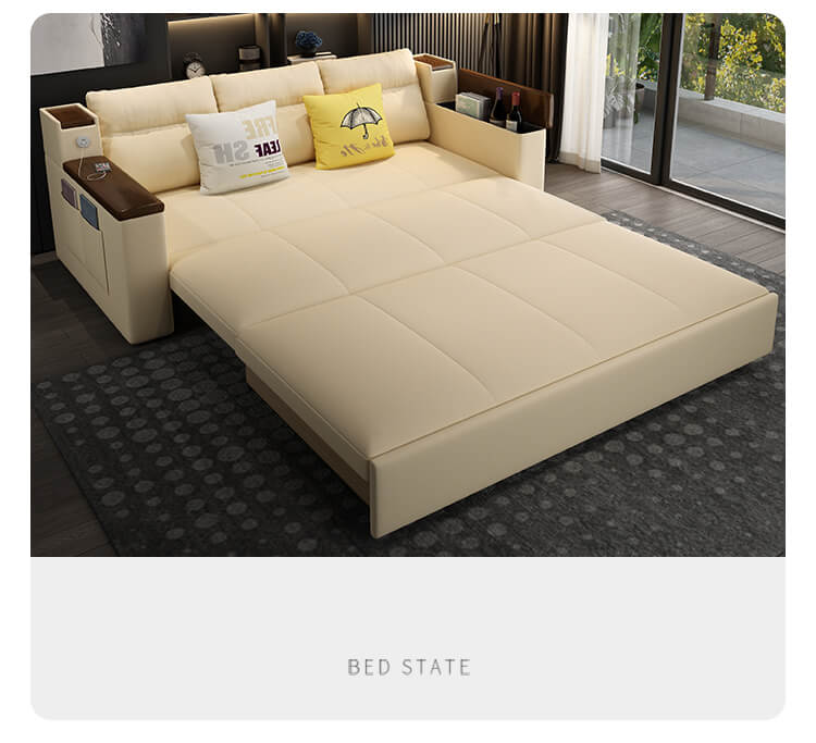 Space-saving Multi-purpose living Room Furniture Modern fabric folding sofa bed