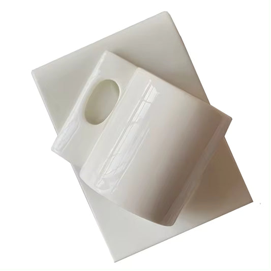 White Coffee Tea Mug with Saucer