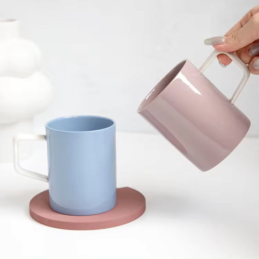 Nordic Minimalist Glazed Mug Ceramic
