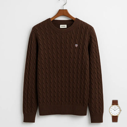 GANT Cable Knit Sweater – Exklusive Edition + GANT Uhr als Geschenk