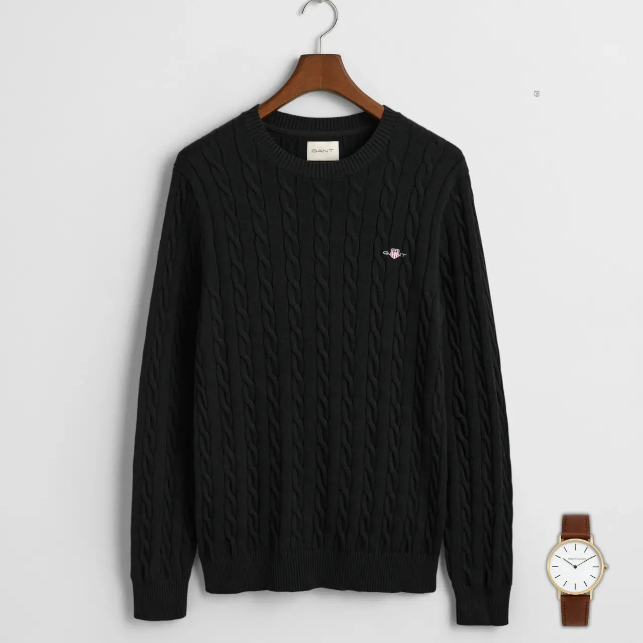 GANT Cable Knit Sweater – Exklusive Edition + GANT Uhr als Geschenk
