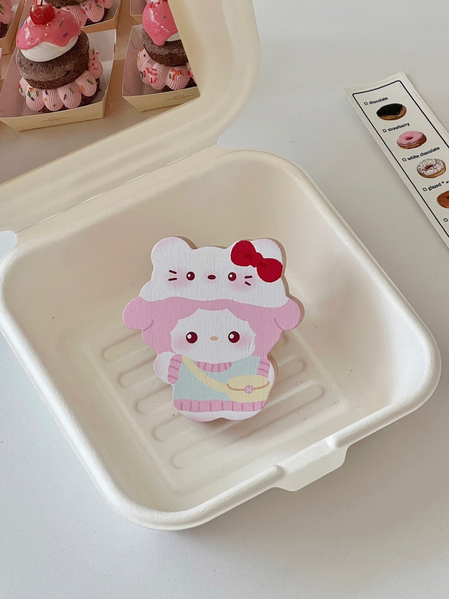 Pink Sheep Wooden Wall Hook