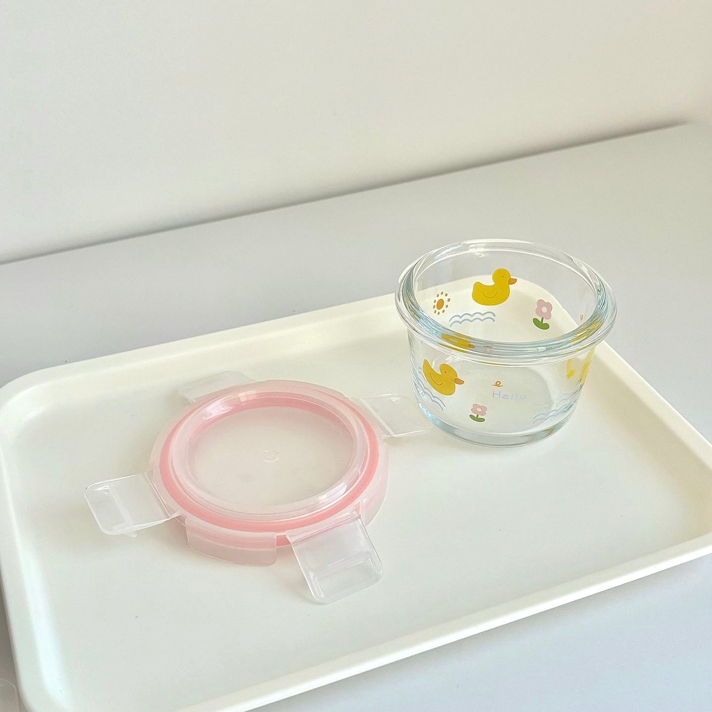 Mini Duck Glass Food Storage Containers