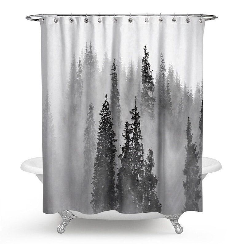 Mountain - Forest Shower Curtain