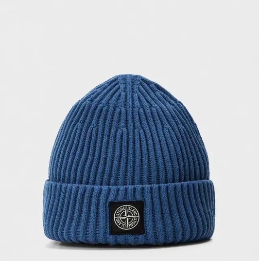 Men’s Wool Beanie in Blue