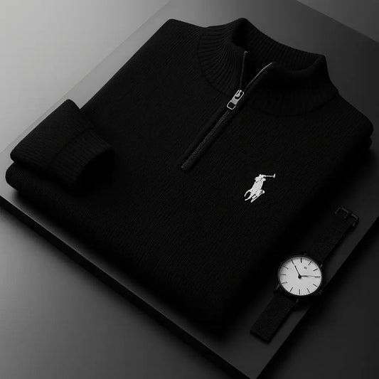 Ralph Lauren Knitted Polo Sweater – Complete Look Edition