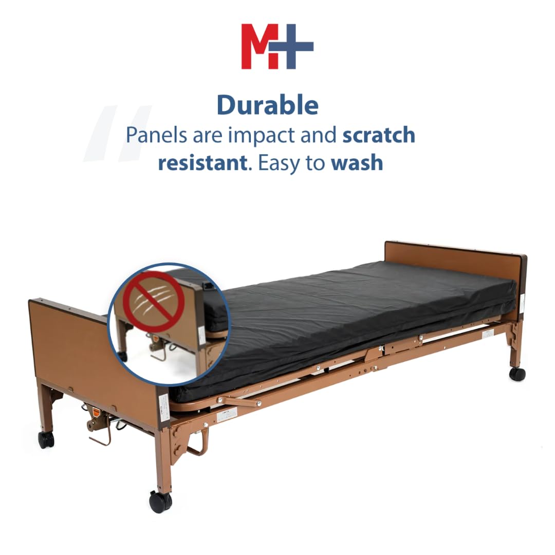 Fully Electric Hospital Bed Set - Foam Mattress and Half Rails Included - Enhanced Comfort and Convenience