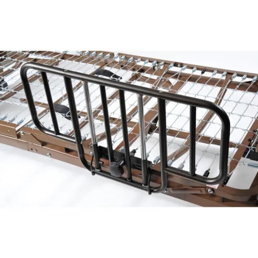 Fully Electric Hospital Bed Set - Foam Mattress and Half Rails Included - Enhanced Comfort and Convenience